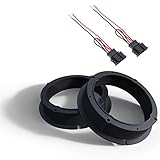 Audioproject A417 - Set Lautsprecherringe incl Kabel für VW Golf 4 Golf 5 Passat 3BG VW Polo 9N VW up VW Lupo VW Touran Audi A2 SEAT Leon Toledo Skoda Fabia Yeti 165mm Lautsprecher Adapter