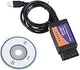 AuraTech ELM327 OBD2 Car Diagnostic Scanner, V1.5 OBDII Code Reader Engine Check Scanner
