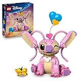 LEGO | Disney Angel - Lilo & Stitch Spielzeug - Spielset zum Bauen mit 3 Herzballons & 1 Schmetterling – Kreative Deko - Geschenk für Mädchen, Jungen ab 9 Jahre und Erwachsene Fans – 43257