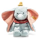 Steiff Kuscheltier Dumbo aus Winnie Puh, Süßes Stofftier, Jungen, Mädchen & Babys ab 0 Monaten, Soft Cuddly Friends Disney Orig., Elefant 30 cm, 024559