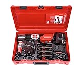 ROTHENBERGER ROMAX 4000 Set Pressmaschine Standard, EU, 4Ah Akku Kapazität, M Pressbacken Kontur, 15mm-22mm-28mm Arbeitsbereich Durchmesser | 1000001927 | Einpresswerkzeug für Rohre, Presswerkzeug