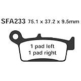 EBC Scooter Bremsbeläge (organisch) für Daelim - Besbi 125 | , Kymco - Cobra 50 | Cobra Racer | CX 50 | KB 50 | K12 Sport | Looping 50 | Sniper 50 | Sniper 50 | ZX 50 | Top Boy | KB 100 | Top Boy | , Sachs (Hercules) - 49 ER