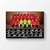 Bayern München signiertes Poster A4, Saison 2024-2025, Wohnzimmer Dekoration