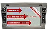 M.I.C. AO7-Lite Android 11 Autoradio mit navi Ersatz für Opel Antara Astra h Combo Corsa d Meriva Signum Vectra Vivaro Zafira b: DSP DAB Plus 2 Din BT 5.0 WLAN 7" IPS Bildschirm 2G+32G USB sd GPS