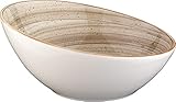 Bonna Premium Porcelain ATRVNT22KS Aura Terrain Bowl Schale, Salatschale, Schüssel, 21.5x22cm, 850ml, Porzellan, sand, 1 Stück
