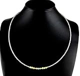 Labradorit Kette mit Welo Opal Edelstein Collier mit 925 Silber vergoldet