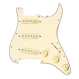 1 Satz Wired Pickups Pickguard Mit Rückenplatte DIY Für Strat E Gitarre