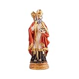 DRW Figur San Nikolaus Harz handbemalt, 12 cm