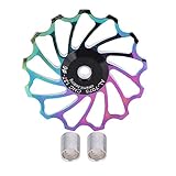 WBNCUAP Bike Hinterradscheibe Riemenscheibe Keramiklager 11 / 13t Heckumwerferscheibe MTB Legierung Fahrrad Umwerferung Gitterrad von 4/5 / 6mm (Color : 13T)