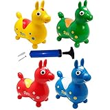 Rody Hüpfpferd + inkl. Pumpe von ATC, Sprungpferd Cavallo Ledraplastic Gymnic (rot)