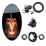CLGarden Fontänenbeleuchtung LED Ring LEDR20 Beleuchtung für Fontäne Schaumsprudler Wasserspiel Springbrunnen Pumpe