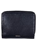 Fossil Geldbörse für Frauen Logan, Leder Multifunktion schwarz 11,1 cm L x 2,5 cm B x 8,9 cm H SL7923001