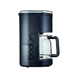 Bodum Bistro Programmierbare elektrische Kaffeemaschine, 12 Tassen, 1.5 l, 1.5 liters, Schwarz