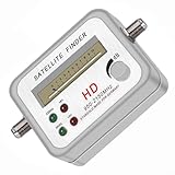 Tragbares HD-Signalmessgerät für Satellitenempfang, beleuchtetes Display und leichtes Design