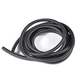 Nikou 3 Meter Latexschlauch, Naturlatex Gummiband Gummischlauch Vakuumschlauch Schlauch für Fitness Muskeln Rallye Übung Outdoor Schleuderkatapult 6 x 9mm (Schwarz)