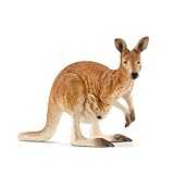 SCHLEICH WILD Life | Känguru 14756 | detailgetreue Tierfiguren | Zoo Spielzeug | tolles Geschenk für Jungen und Mädchen | Deko für Geburtstag | Spielfigur ab 3 Jahren | 12 x 4 x 7 cm