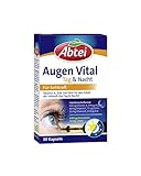 Abtei Augen Vital Tag und Nacht - Hochdosiertes Nahrungsergänzungsmittel für den Erhalt der Sehkraft - mit Lutein und Zeaxanthin, Vitamin A, B2, C und E, Zink, Selen, Kupfer und DHA - 1 x 30 Kapseln