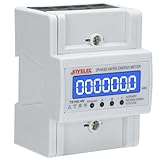 JOYELEC Dreiphasenzähler 3 Phasen 4Leiter 3x230V/400V 5–100A 50/60Hz Impulszähler Stromzähler digitaler LCD kalibriertes Stromverbrauchsmesser für DIN Hutschiene