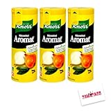 Knorr Aromat - Streusalz Natürliches Würzmittel Streuer ohne Konservierungsstoffe 100g (3er Pack) + Zama4Zingo Karte