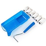 Mister Rui Farbroller Set Klein, Farbroller Klein 5cm, Mini Lackierwalze, Mikrofaser Farbroller 2 Zoll 50.8MM, verwendet mit den meisten Farben, für halb-raue Oberflächen