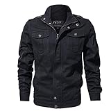 Celucke Winterjacke Herren mit Mehrfache Tasche,Männer Military Jacke Britannia Version Übergangsjacke Winterparka US Feldjacke