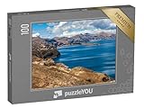 puzzleYOU: Puzzle 100 Teile „Titicacasee an der Grenze zwischen Peru und Bolivien“ – aus der Puzzle-Kollektion Seen, Große Seen, Flüsse & Seen