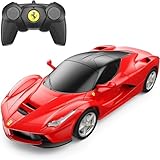 rastar La Ferrari Auto mit Fernsteuerung, Spielzeug im Verhältnis 1:24, rotes Ferrari RC Spielzeugauto für Kinder