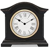 Towcester Clock Works Co. Acctim 33283 Falkenburg Kaminuhr, Schwarz