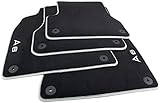 Textil-Fußmatten Premium Original Audi A6 S6 4G 4er-Set vorn + hinten Velours S-line