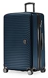 Hauptstadtkoffer - Mitte - 4 Rollen Großer Hartschalen-Koffer Koffer Trolley Rollkoffer Reisekoffer, TSA, 75 cm, 126 Liter, Dunkelblau