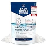 Salthouse Original Totes Meer Badesalz 500g - 100% naturreiner Badezusatz, wohltuend bei Hautirritationen, ideal für empfindliche & trockene Haut, Pflege bei Neurodermitis & Schuppenflechte