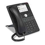 Snom D765 IP-Telefon, SIP-Tischtelefon, 12 SIP-Identitäten, hochauflösendes Farbdisplay, 16 LED-Funktionstasten, Bluetooth, USB, Gigabit, 2x Gigabit-Ethernet, Schwarz, 00003917