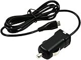 KfZ-Ladekabel mit Micro-USB 1A Schwarz für Sony Spiro, 12V-24V