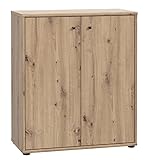 FORTE TEMPRA 2 Kommode mit 2 Türen, Holzwerkstoff, Artisan Eiche Dekor, (B x H x T) 73,7 x 85,5 x 34,8 cm