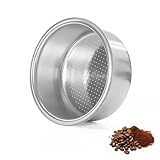 51mm Kaffeesieb Filterkorb Espresso Sieb - 2 Tasse Edelstahl Kaffeefilter kompatibel mit Delonghi Espressomaschine, Siebträger Zubehör (Nicht geeignet für Delonghi Dedica EC685 & EC680)