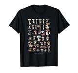 Pilze sammeln Sport und Freizeit Zubehör Geschenke Vintage Pilze deutsche Namen Pilzsammler Unisex T-Shirt Schwarz S Kurzarm Klassische Passform Retro