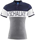 FC Schalke 04 Polo Kontrast weiß, Größenauswahl:S