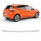 OMAC Heckleiste Kofferraumleiste Kompatibel mit Renault Clio V 2019-2022 | Auto Zierleiste Schutzleiste Styling Chromleiste Edelstahl Chrom 1 Teile