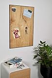 Magnettafel Echt Holz Eiche (Magnetwand+Kreidetafel+Pinnwand+Memoboard) verschiedene Größen 20x80cm, 30x60cm, 40x60cm, 80x60cm, 120x60cm (120 x 61 cm)
