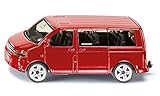 siku 1070, VW Multivan, Metall/Kunststoff, Rot, Öffenbare Heckklappe, Anhängerkupplung