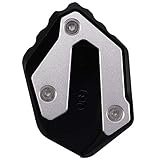 Dasing Motorrad SeitenstäNder VerläNgerungsplatte Pad für Yamaha Mt07 Mt-07 Xsr700 Xsr 700 Tracer 900 Gt Motorrad ZubehöR (Schwarz)