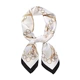 Ecroon Damen Seide Gefühl Schal Halstuch Schal Frauen Seidenschal Seidentuch Scarf Bandana Taschentuch Ansatz Handgelenk
