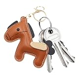 Schlüsselanhänger aus Leder, Pferdeform, Taschenanhänger, PU-Leder-Schlüsselanhänger, Rucksack-Anhänger, niedlicher Tier-Schlüsselanhänger für Frauen, Refer to description