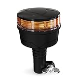 Agrieyes Rundumleuchte 12V, LED Warnleuchte mit Rohr, Rundumleuchte Traktor Orange, 24V Gelbe Rundumleuchte fürs Auto KFZ