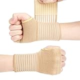 ACWOO Handgelenkstütze, 2 Stück Handgelenkbandage, Flexibel-Handgelenkschiene für Karpaltunnel, Einstellbar Klettverschluss Handbandage für Sport und Alltag, Atmungsaktiv wrist wrap für Damen Herren