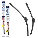 alca® Scheibenwischer ideal für MASERATI 4200 GT SPYDER Cabriolet (10.2001-10.2025) U-FLAT Flachbalkenwischer