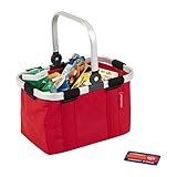 Theo Klein 9619 Reisenthel - Einkaufskorb Carrybag Mini I Korb mit Zubehörboxen für den Shop I Spielzeug für Kinder ab 3 Jahren