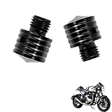 generisch 2PCS motorrad spiegel blindstopfen kompatibel mit Norton Dominator SS,staubdicht tuning zubehör(black)