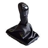 Hacreyatu 6 Gang Auto Schaltknauf Stick Gaiter Boot Frame Kit für Mercedes-Benz E-Klasse W211 S211 2002-2009 (CLASSIC)