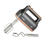 HAGENUK Handmixer | 400 Watt | 5 Geschwindigkeitsstufen plus Pulse | verchromtes Zubehör